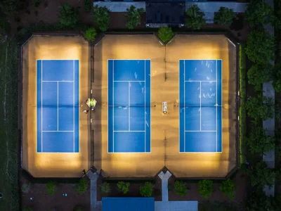 Court de Pickleball éclairé avec Tweener - Ocala Preserve - FL USA